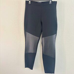 Banana Republic Devon Legging Pants Women’s 10 Black Faux Leather Panel